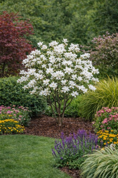 Магнолія Нефритова орхідея як солітер